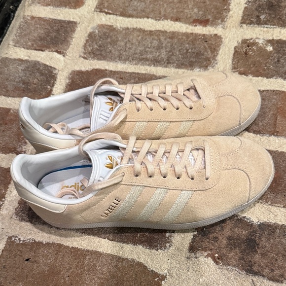 adidas Shoes - Adidas Originals Gazelle Ecru Suede Sneakers size 7.5